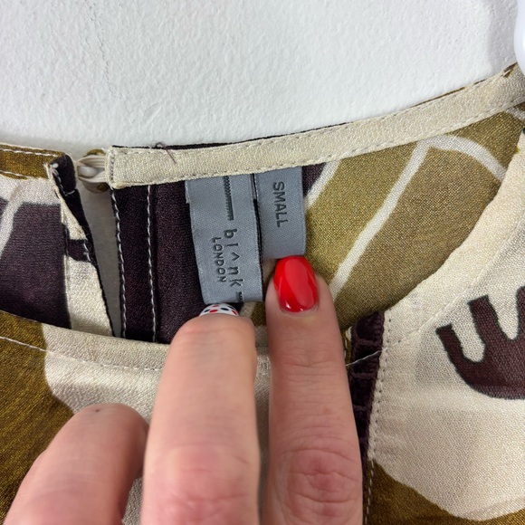 Anthropologie Bl-nk London Miranda Peasant Top Womens S Balloon Sleeve Retro - Picture 5 of 8